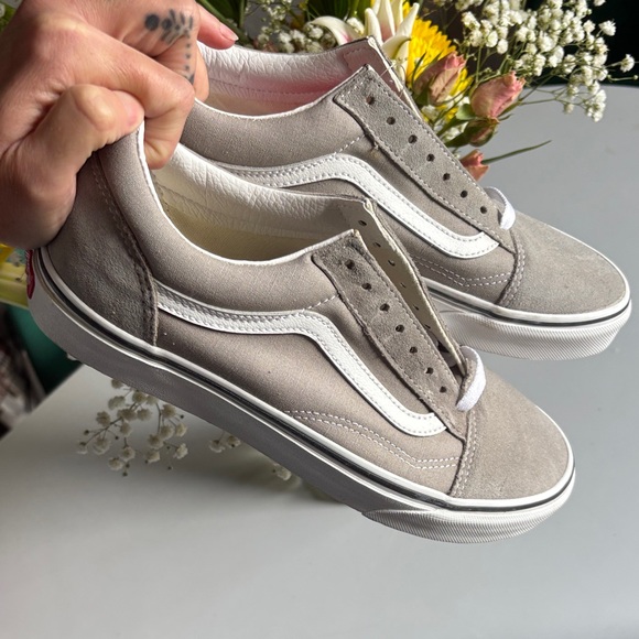 NWT Vans Gray Suede Sneakers - Picture 1 of 6